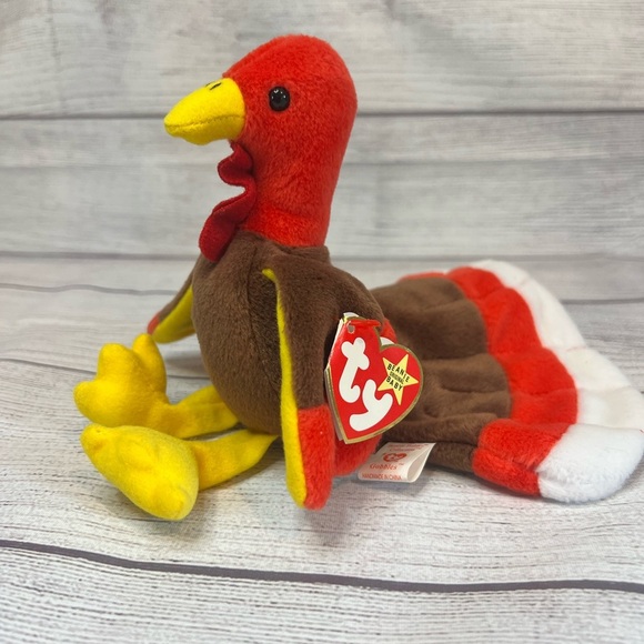 TY Beanie Baby – GOBBLES the Turkey (5.5 in) - Picture 1 of 9